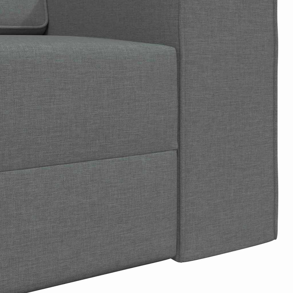 Canapé-lit Gris foncé 245 x 78 x 77 cm tissu - XIOS