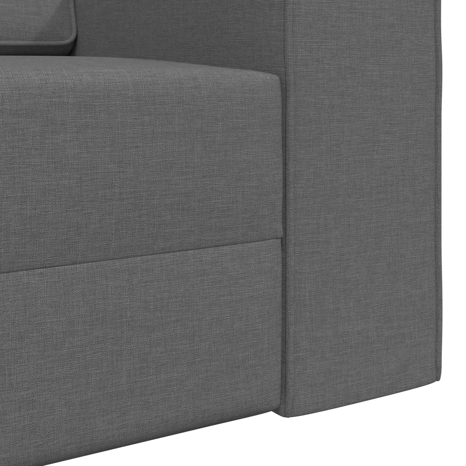 Canapé-Lit Gris foncé 245 x 78 x 77 cm tissu - XIOS