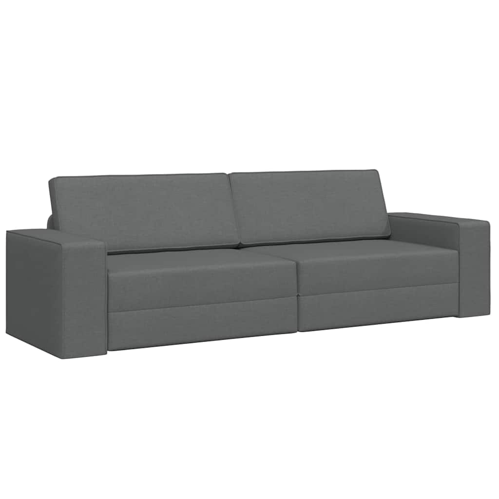 Canapé-lit Gris foncé 245 x 78 x 77 cm tissu - XIOS