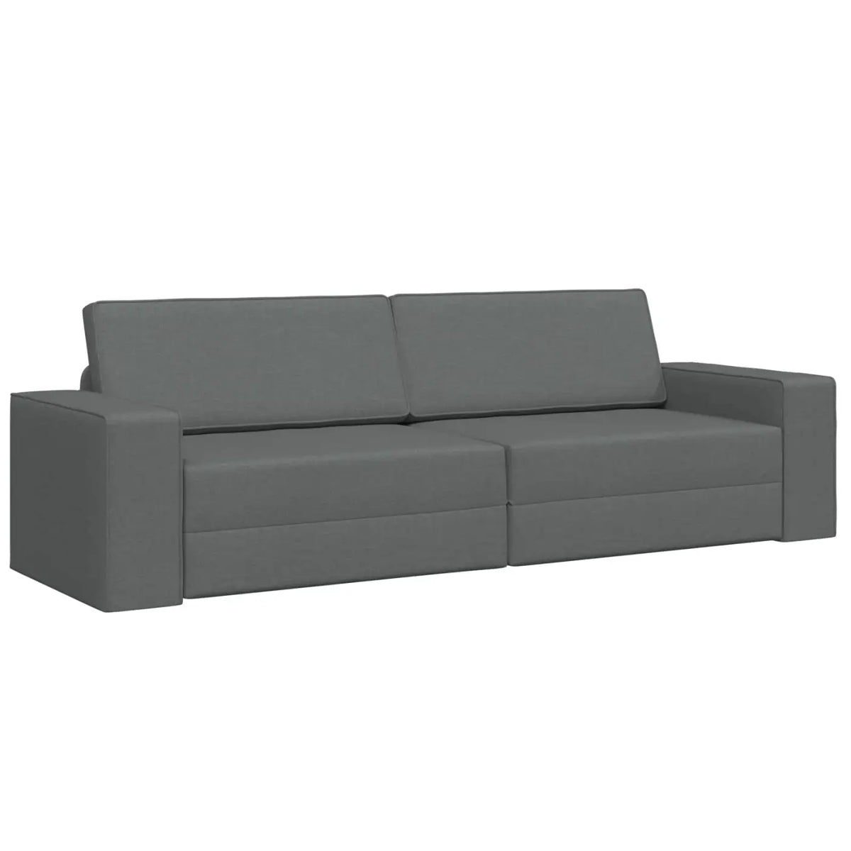 Canapé-Lit Gris foncé 245 x 78 x 77 cm tissu - XIOS