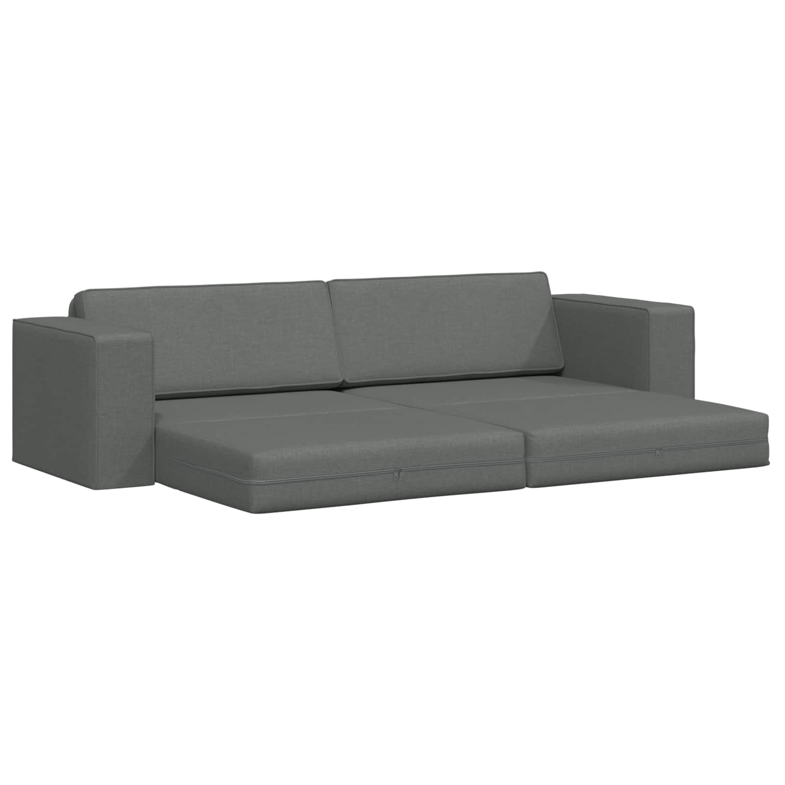 Canapé-Lit Gris foncé 245 x 78 x 77 cm tissu - XIOS