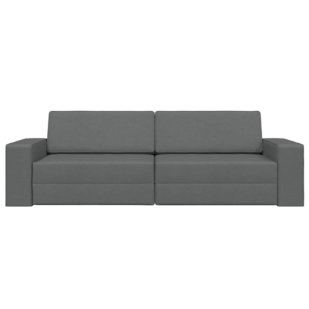 Canapé-lit Gris foncé 245 x 78 x 77 cm tissu - XIOS