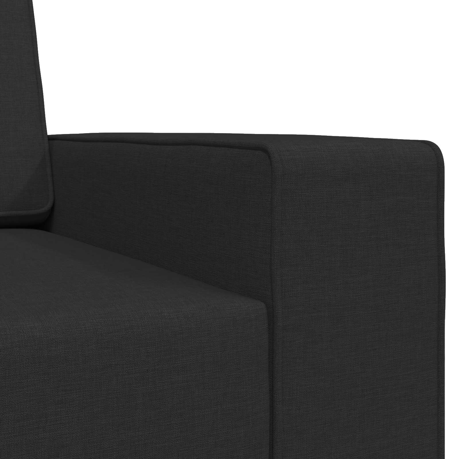 Canapé-Lit Noir 245 x 78 x 77 cm tissu - XIOS
