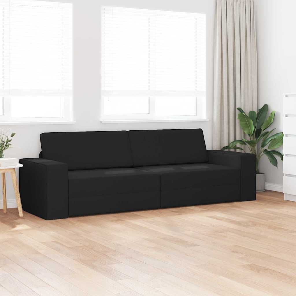 Canapé-lit Noir 245 x 78 x 77 cm tissu - XIOS