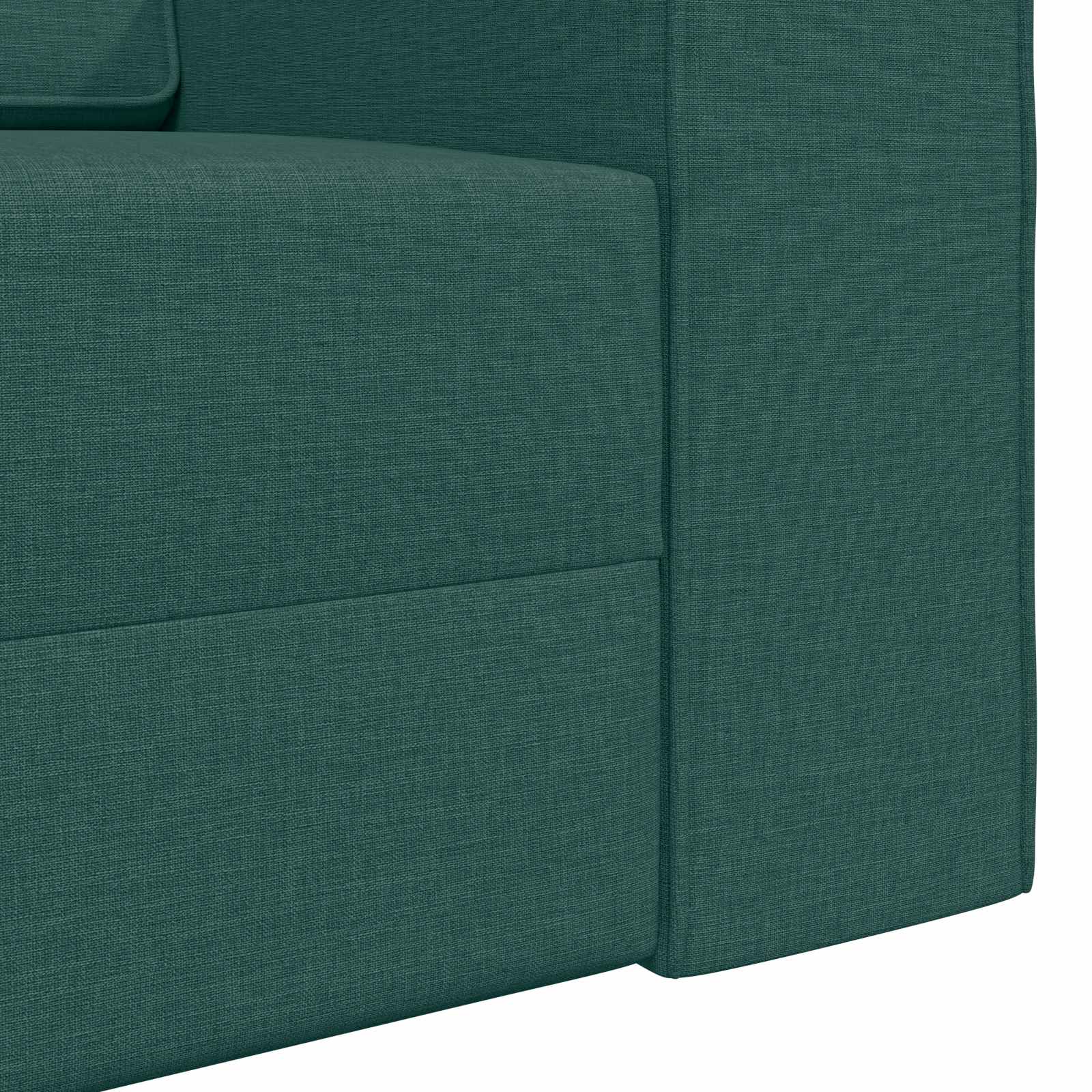 Canapé-Lit Vert foncé 245 x 78 x 77 cm tissu