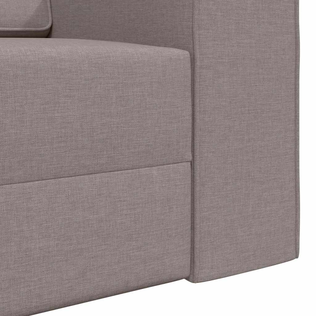 Canapé-lit Taupe 245 x 78 x 77 cm tissu - XIOS