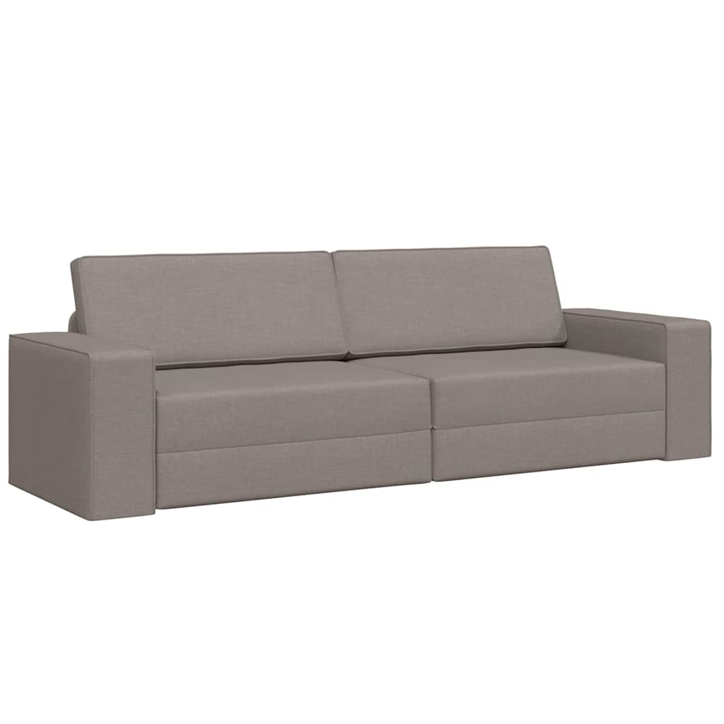 Canapé-lit Taupe 245 x 78 x 77 cm tissu - XIOS