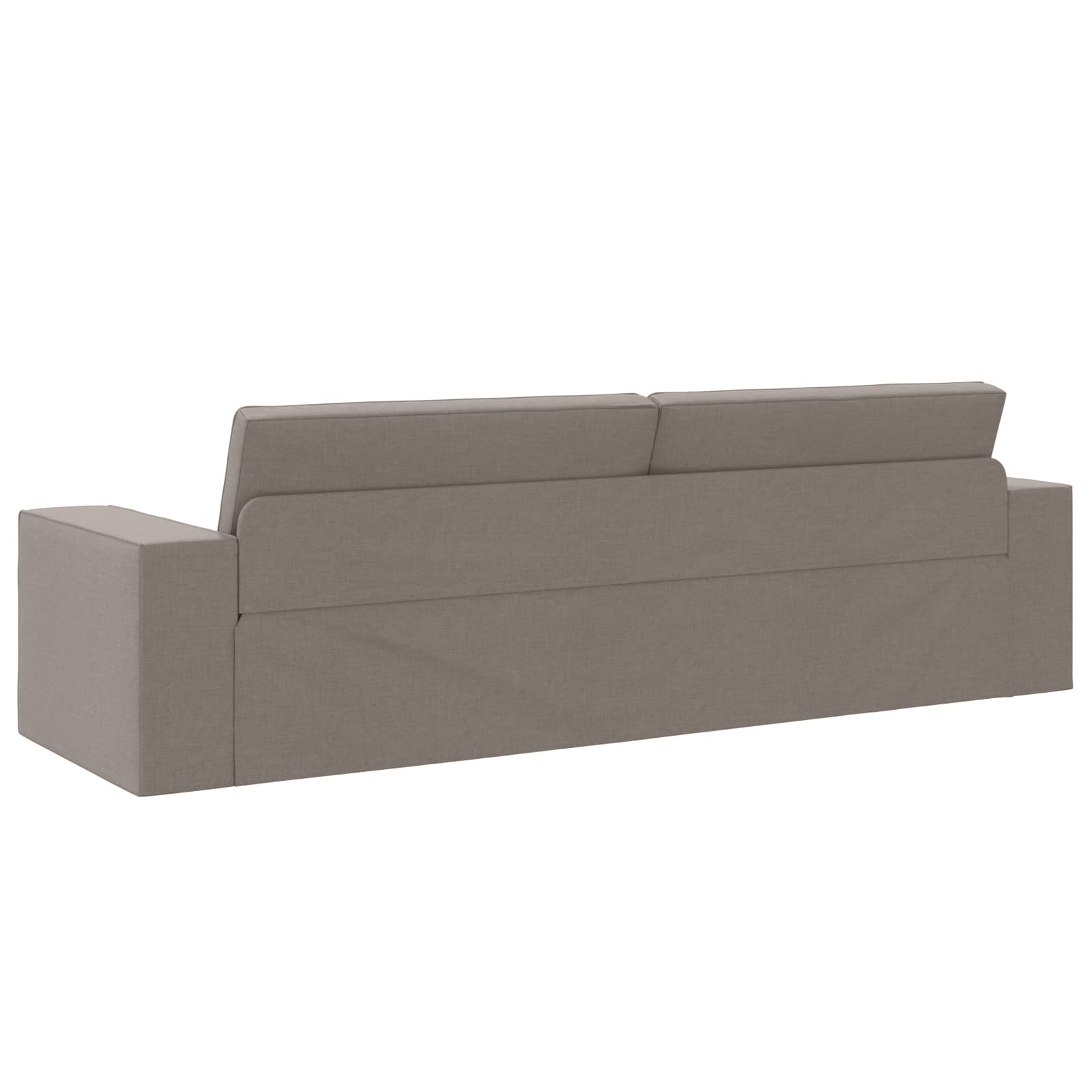 Canapé-Lit Taupe 245 x 78 x 77 cm tissu - XIOS