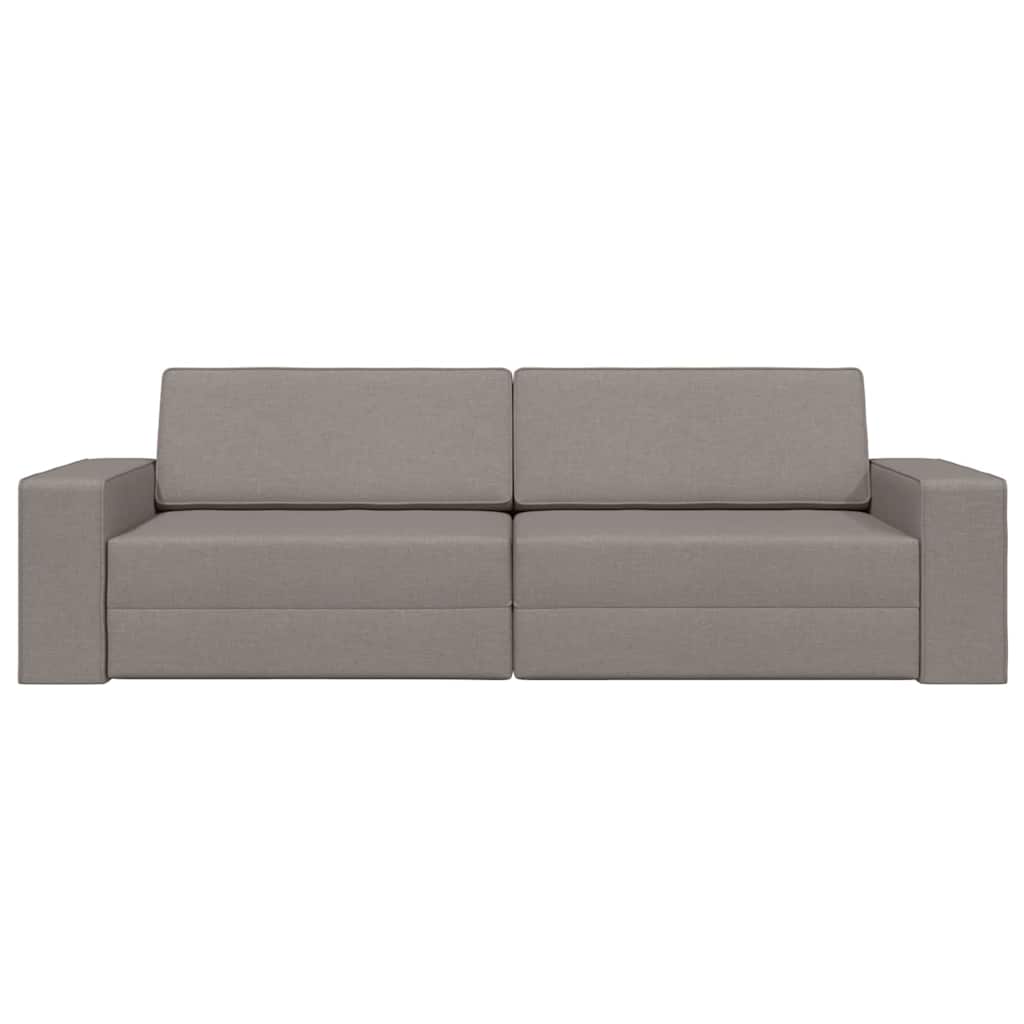 Canapé-lit Taupe 245 x 78 x 77 cm tissu - XIOS