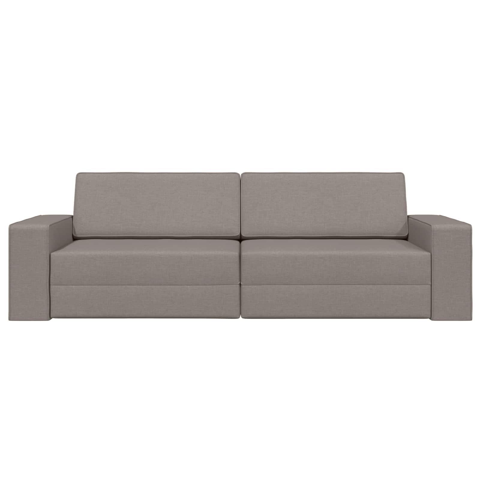 Canapé-Lit Taupe 245 x 78 x 77 cm tissu - XIOS