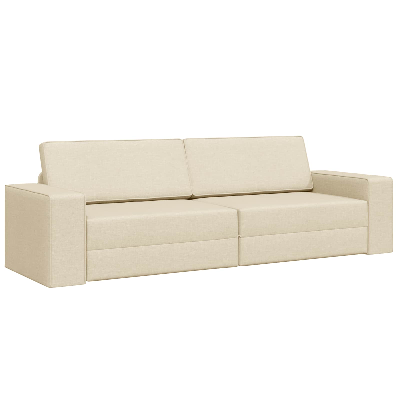 Canapé-Lit Crème 245 x 78 x 77 cm tissu - XIOS