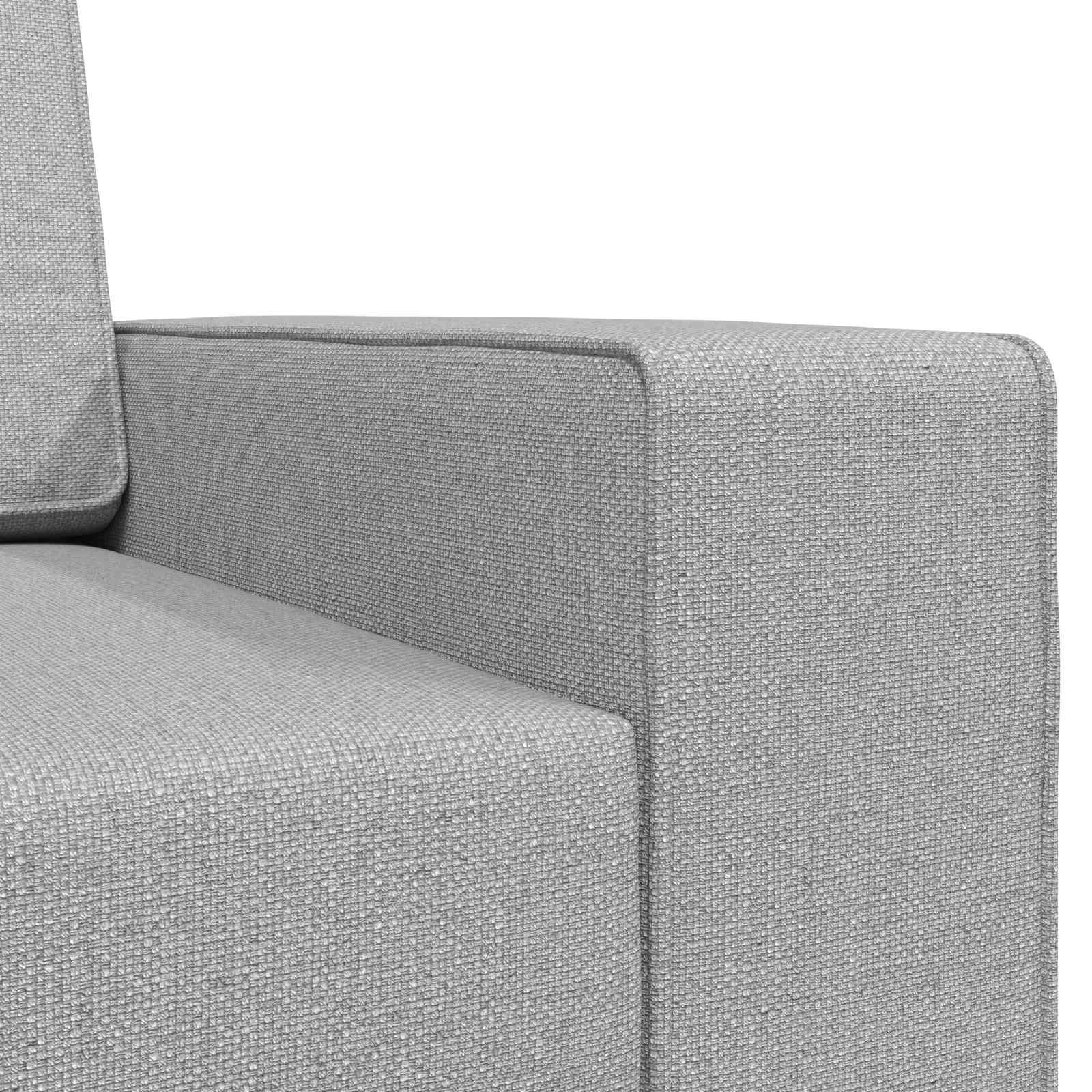 Canapé-Lit Gris nuage 245 x 78 x 77 cm tissu - XIOS