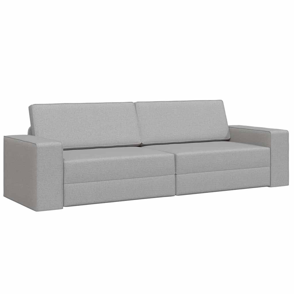 Canapé-lit Gris nuage 245 x 78 x 77 cm tissu - XIOS