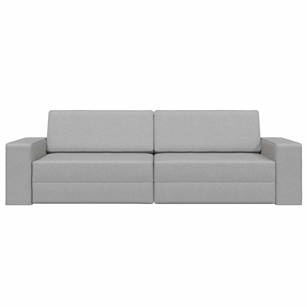 Canapé-lit Gris nuage 245 x 78 x 77 cm tissu - XIOS