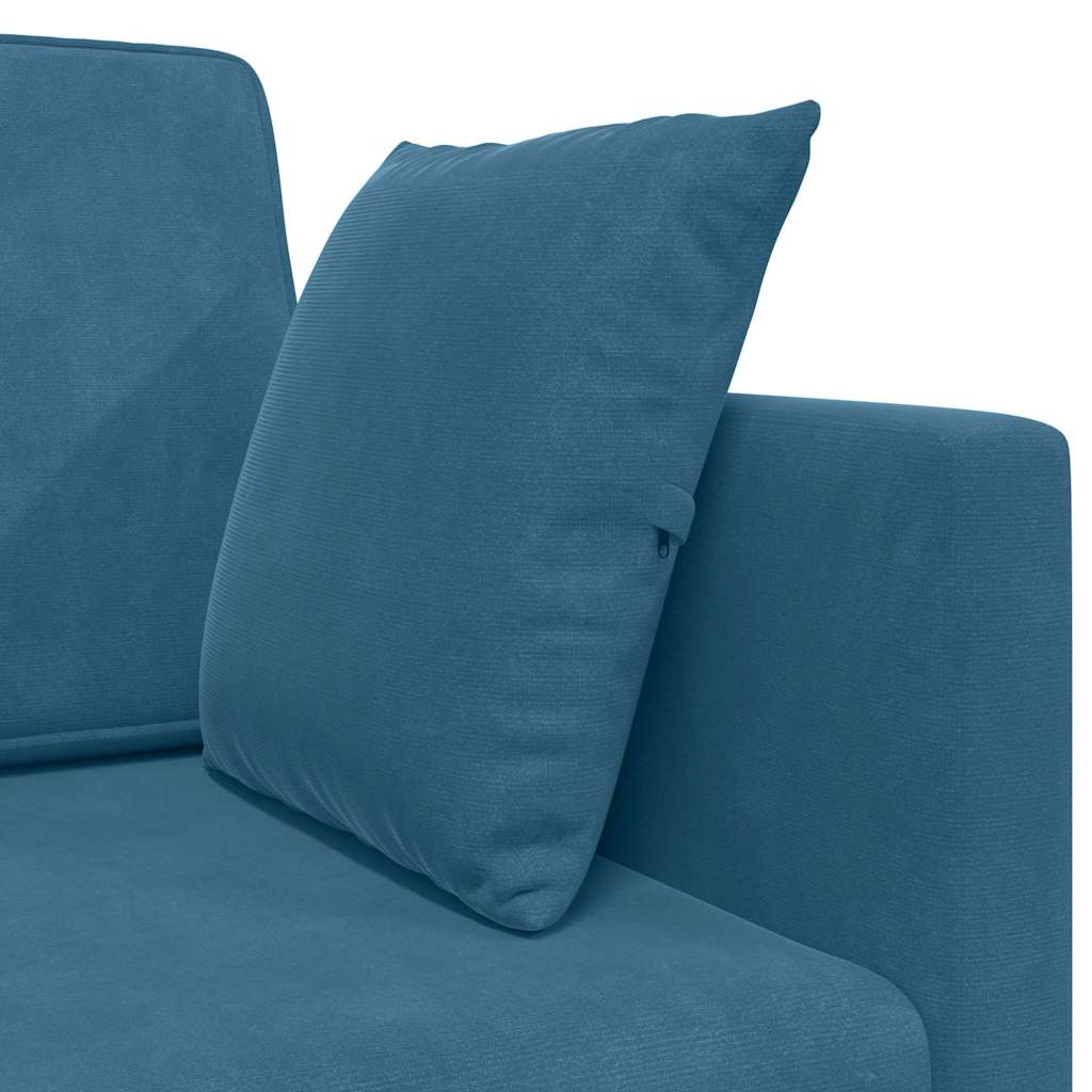 Canapé-lit Bleu 213 x 76 x 77 cm Velours - XIOS