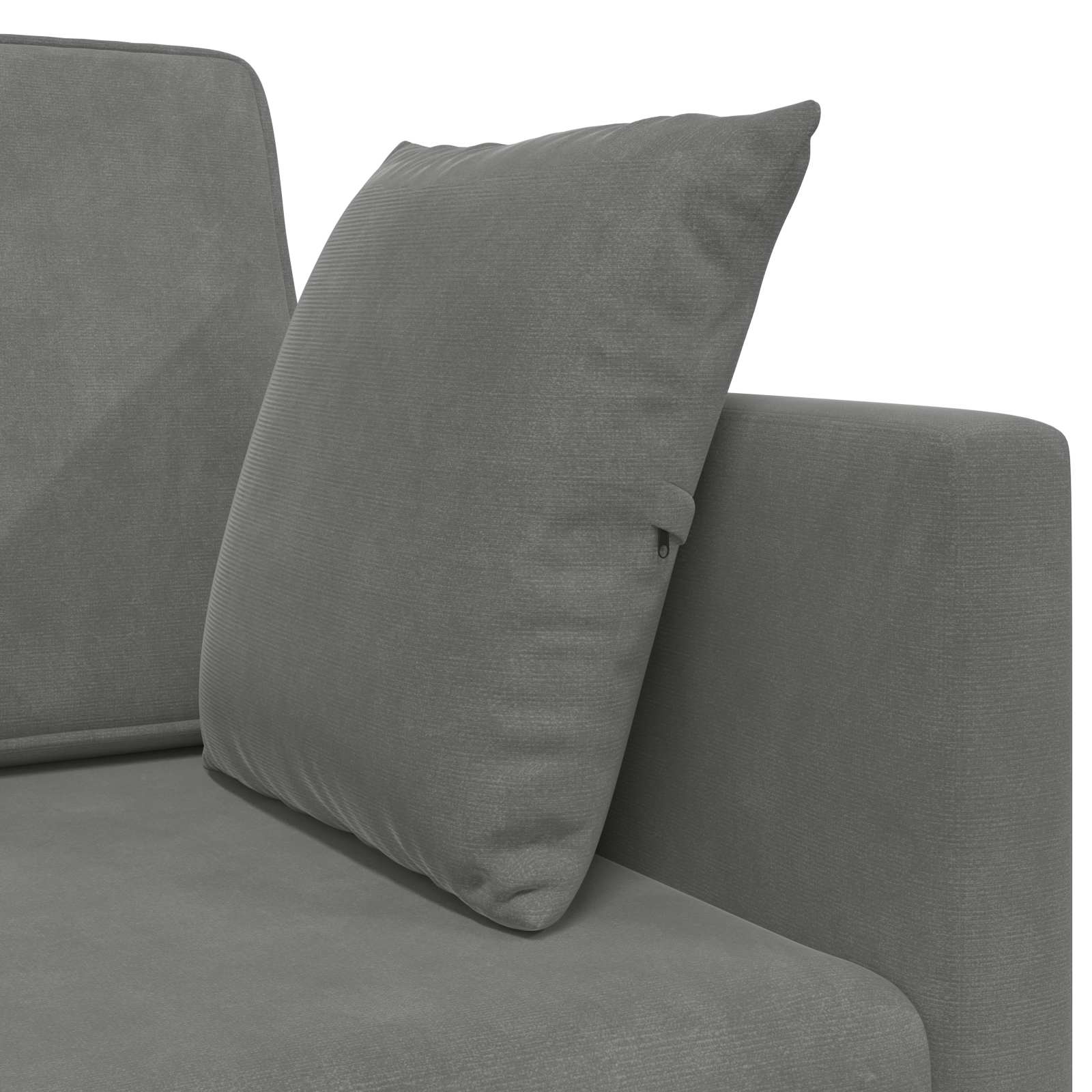 Canapé-lit au sol Gris foncé 213 x 70 x 77 cm Velours - XIOS