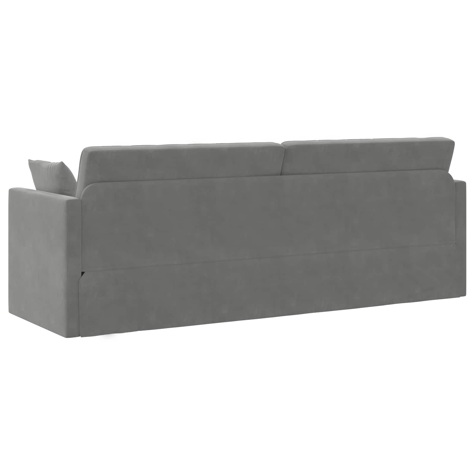 Canapé-lit au sol Gris foncé 213 x 70 x 77 cm Velours - XIOS
