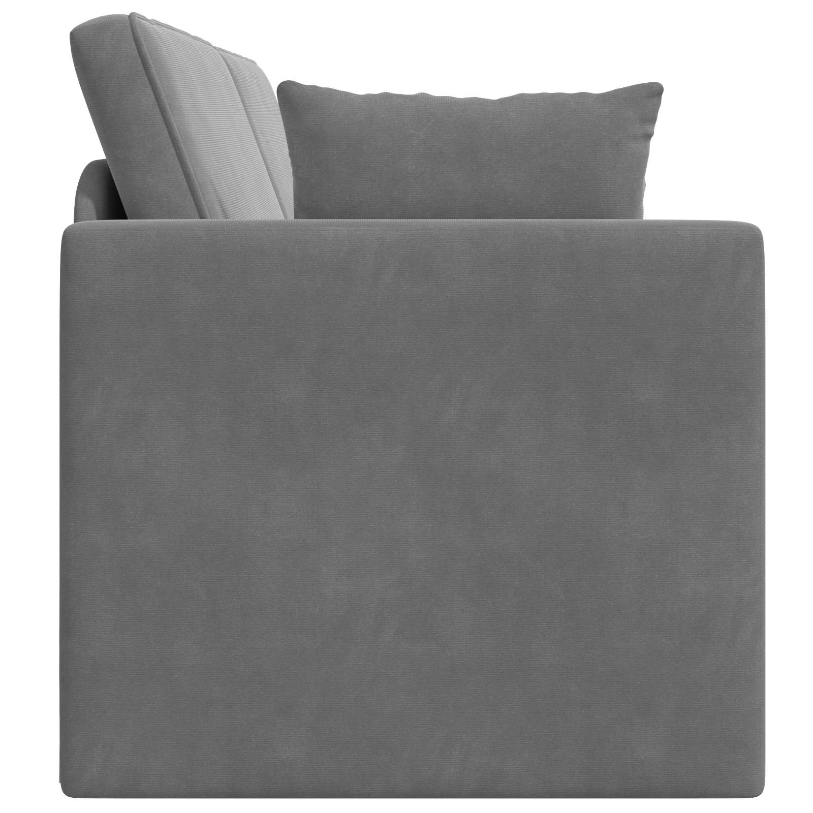 Canapé-lit au sol Gris foncé 213 x 70 x 77 cm Velours - XIOS