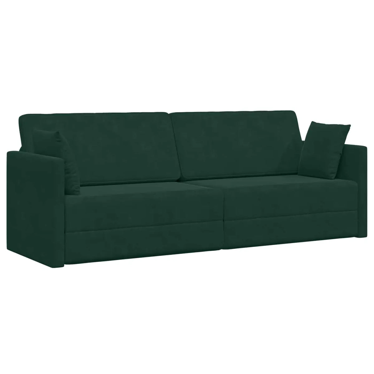 Canapé-lit au sol Vert foncé 213 x 70 x 77 cm Velours - XIOS