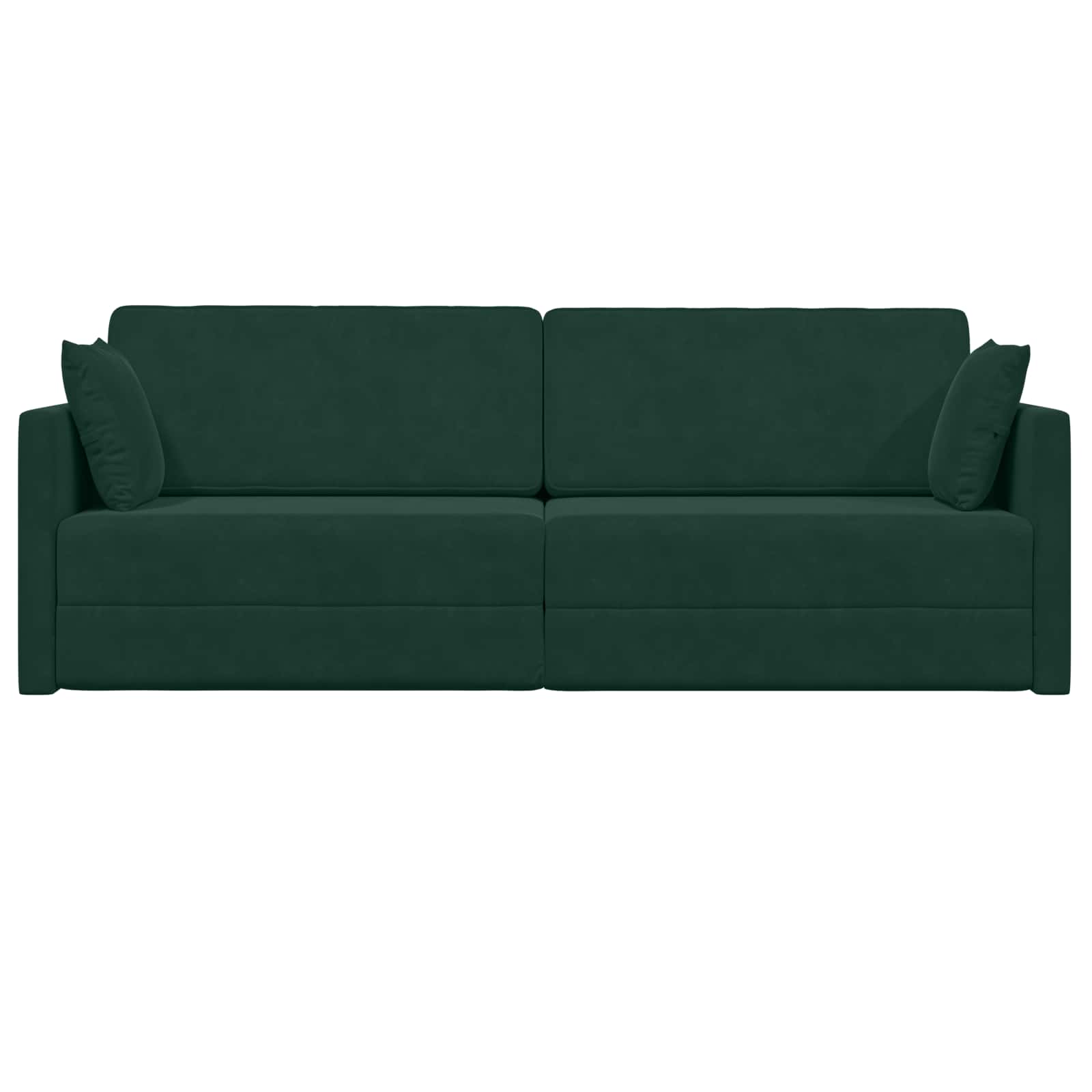 Canapé-lit au sol Vert foncé 213 x 70 x 77 cm Velours