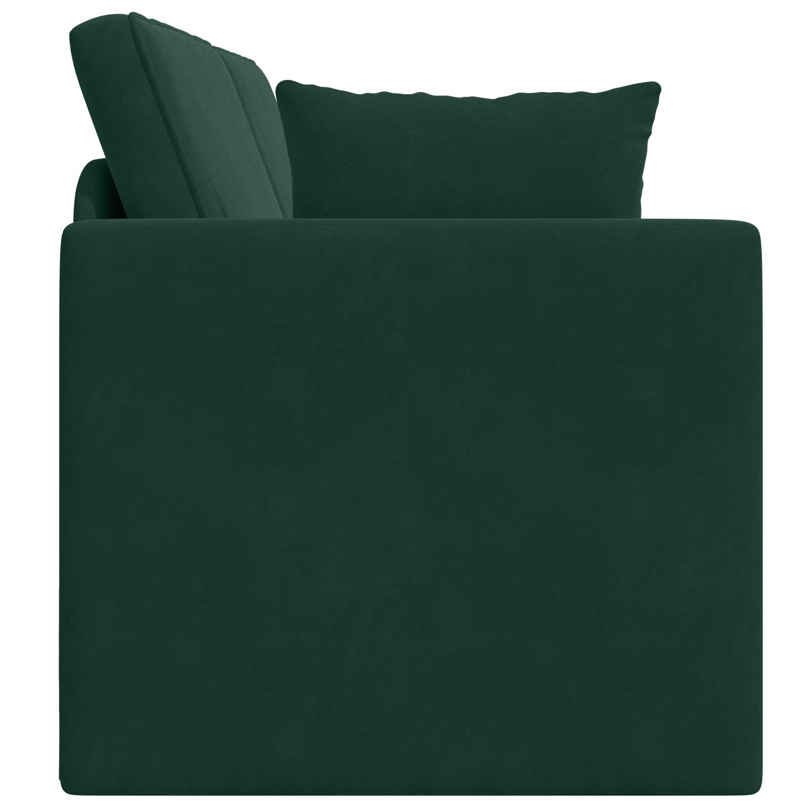 Canapé-lit au sol Vert foncé 213 x 70 x 77 cm Velours