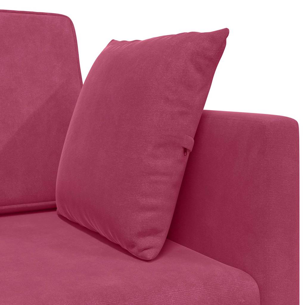 Canapé-lit au sol 200cm Bordeaux Velours - XIOS
