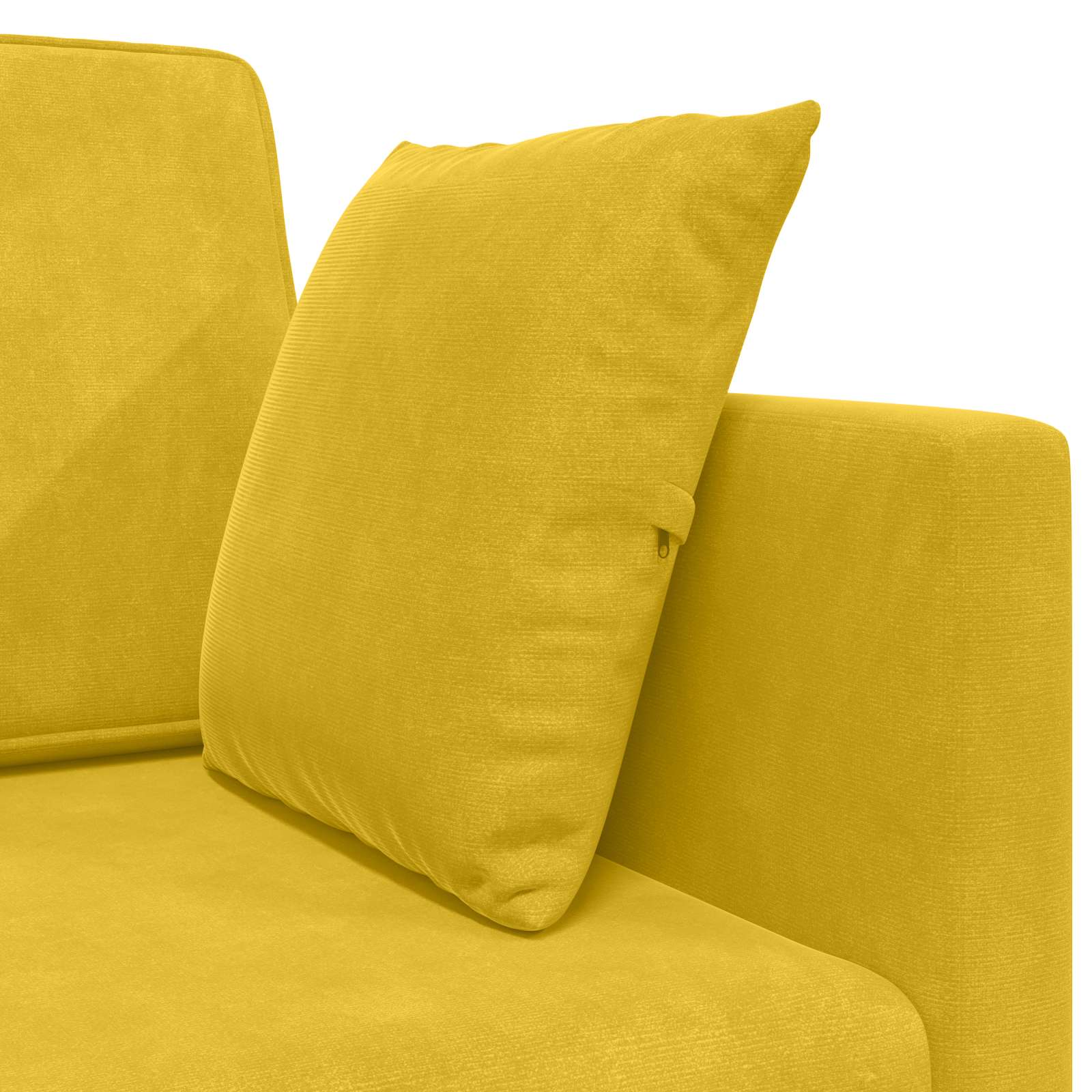 Canapé-lit au sol Jaune 213 x 70 x 77 cm Velours - XIOS