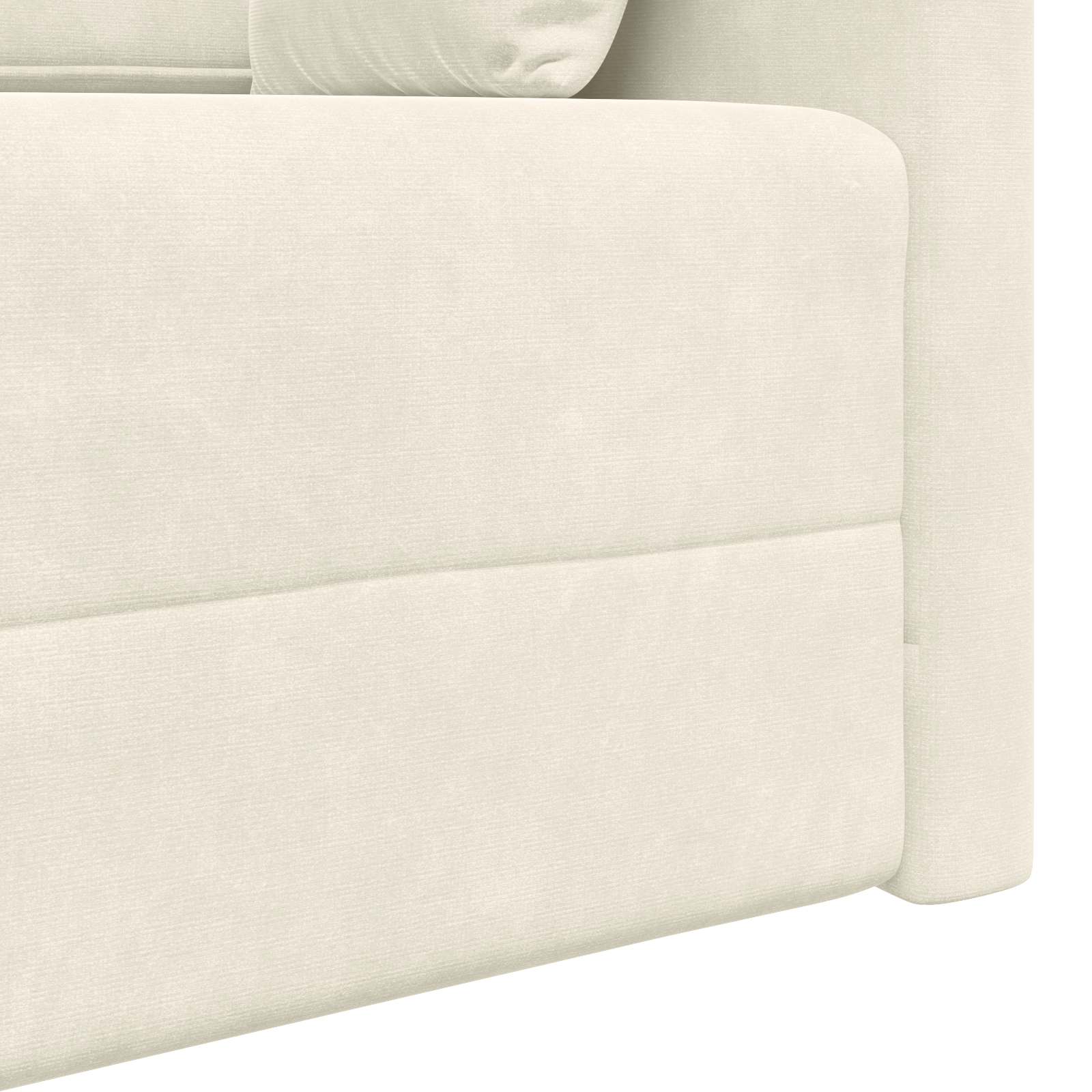 Canapé-lit au sol Crème 213 x 70 x 77 cm Velours - XIOS