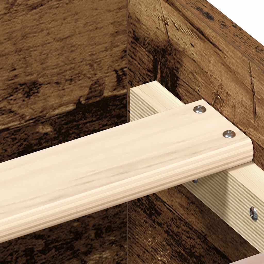 Cadre de lit sans matelas vieux bois 90x190 cm bois ingénierie - XIOS