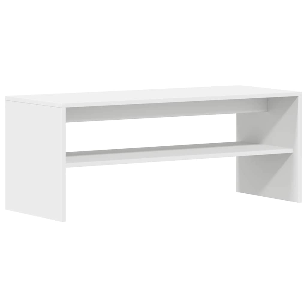 Meuble TV Blanc 100 x 40 x 40 cm Aggloméré - XIOS