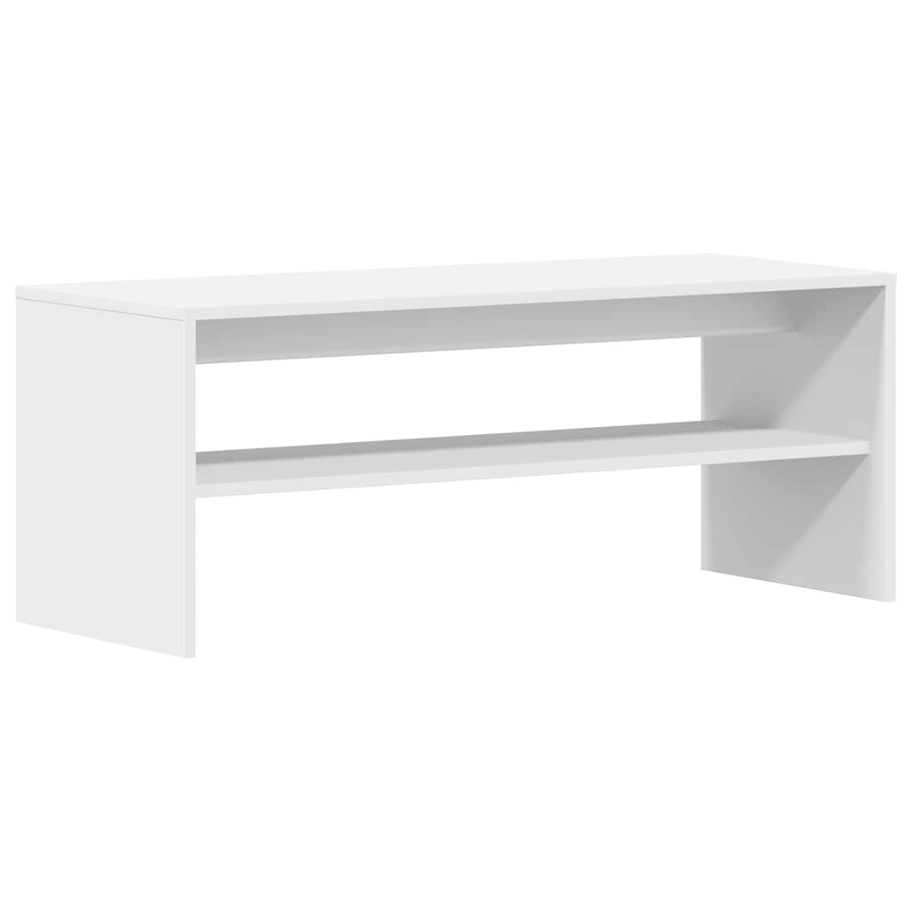 Meuble TV Blanc 100 x 40 x 40 cm Aggloméré - XIOS