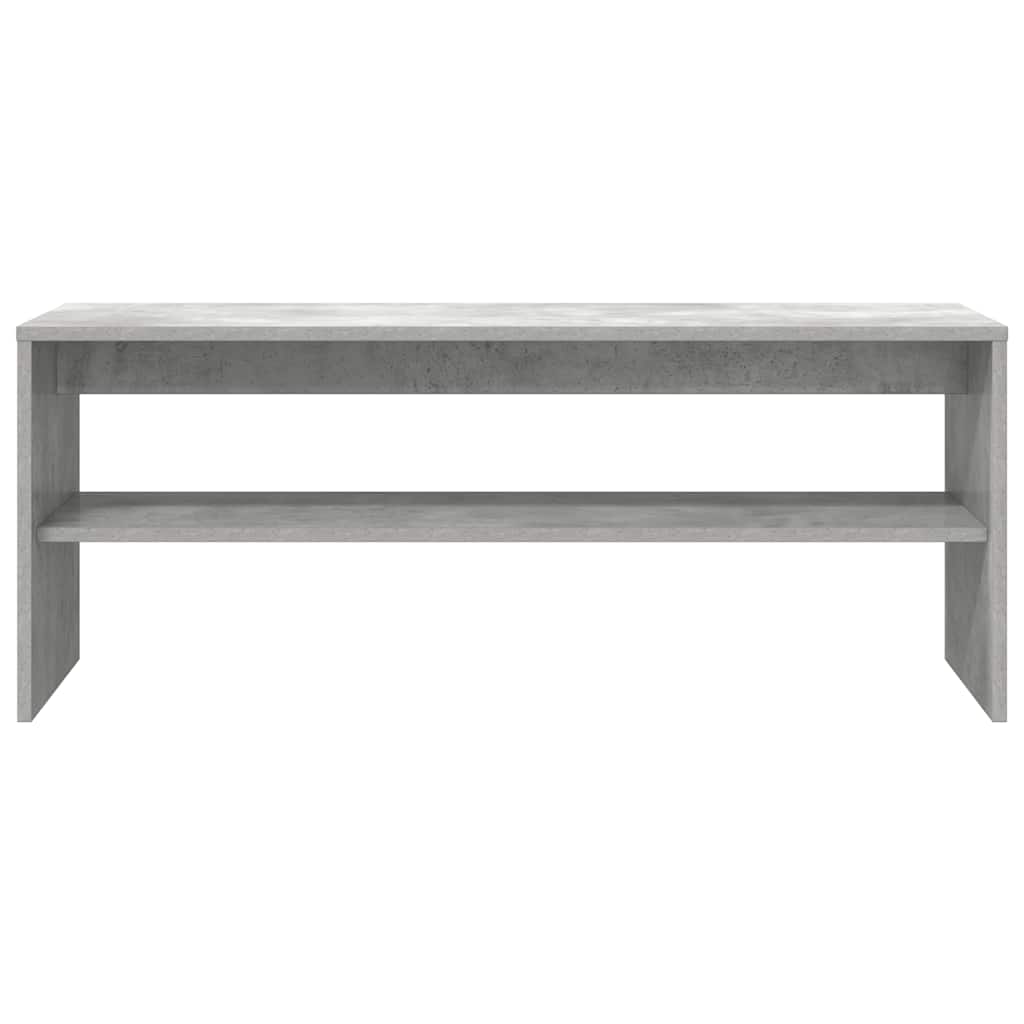 Meuble TV Gris béton 100 x 40 x 40 cm Aggloméré - XIOS
