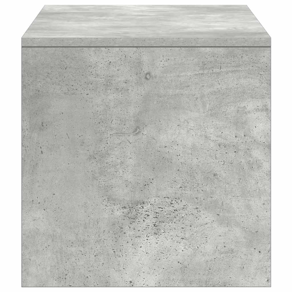 Meuble TV Gris béton 100 x 40 x 40 cm Aggloméré - XIOS