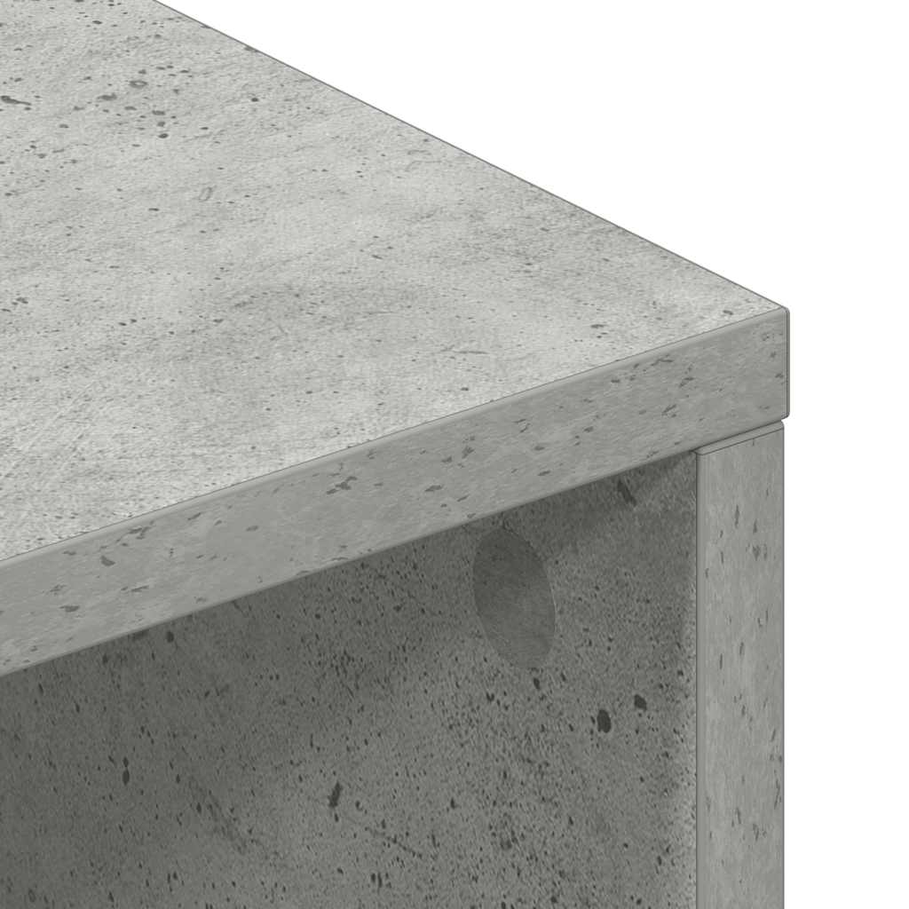 Meuble TV Gris béton 100 x 40 x 40 cm Aggloméré - XIOS
