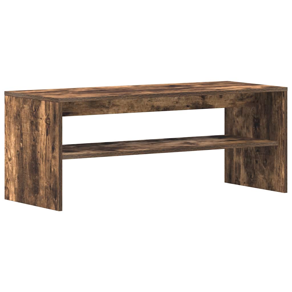 Meuble TV Chêne fumé 100x40x40 cm Bois d'ingénierie - XIOS