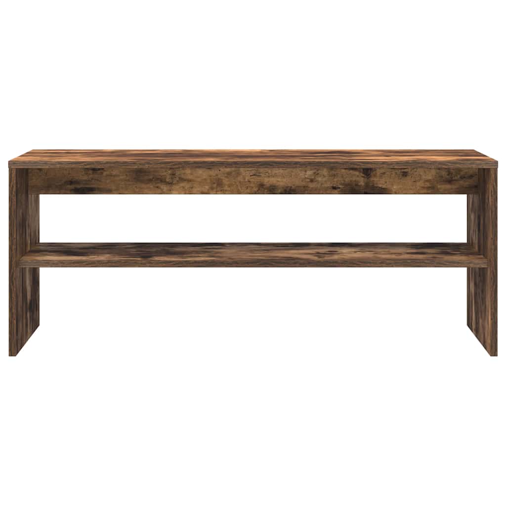Meuble TV Chêne fumé 100x40x40 cm Bois d'ingénierie - XIOS