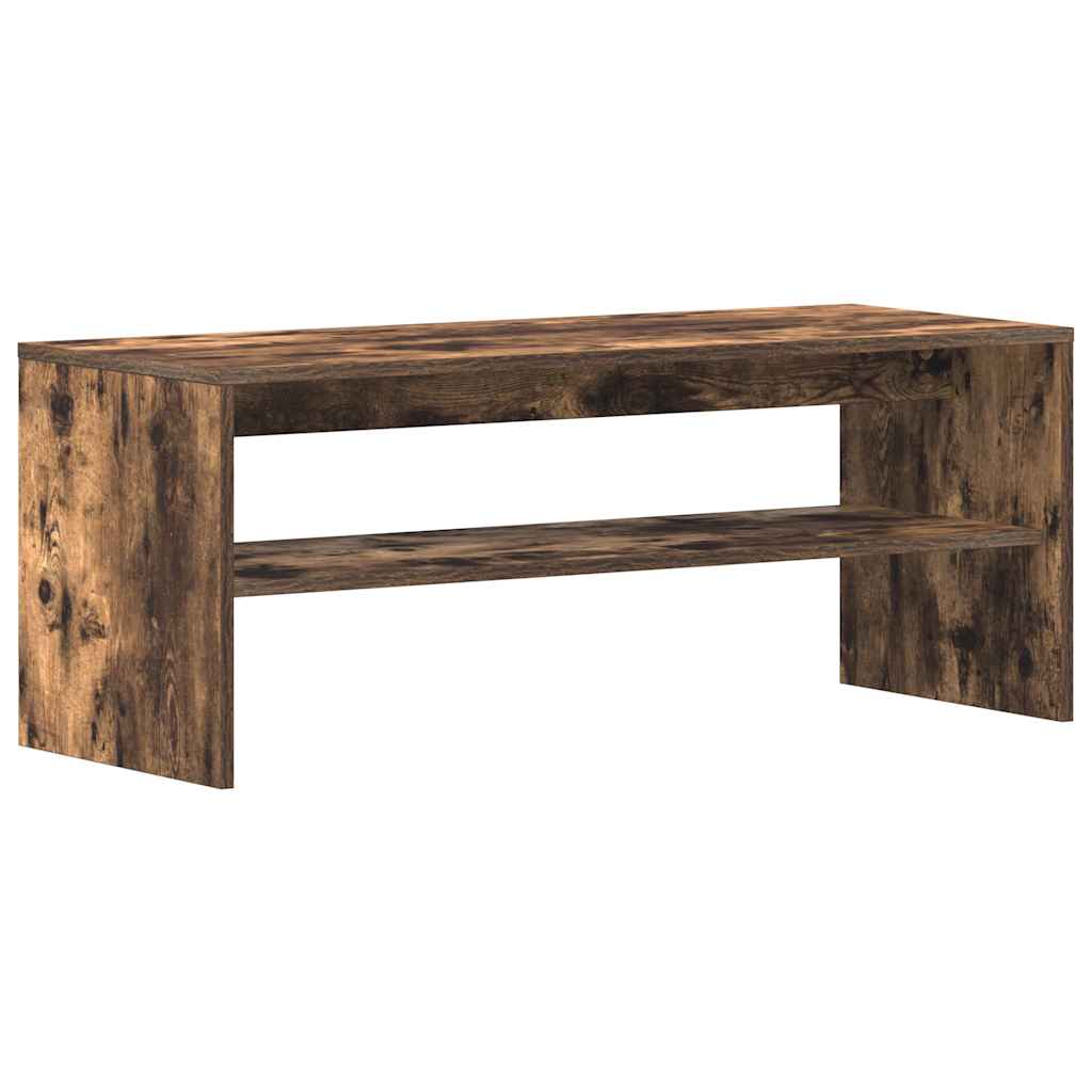 Meuble TV Chêne fumé 100x40x40 cm Bois d'ingénierie - XIOS