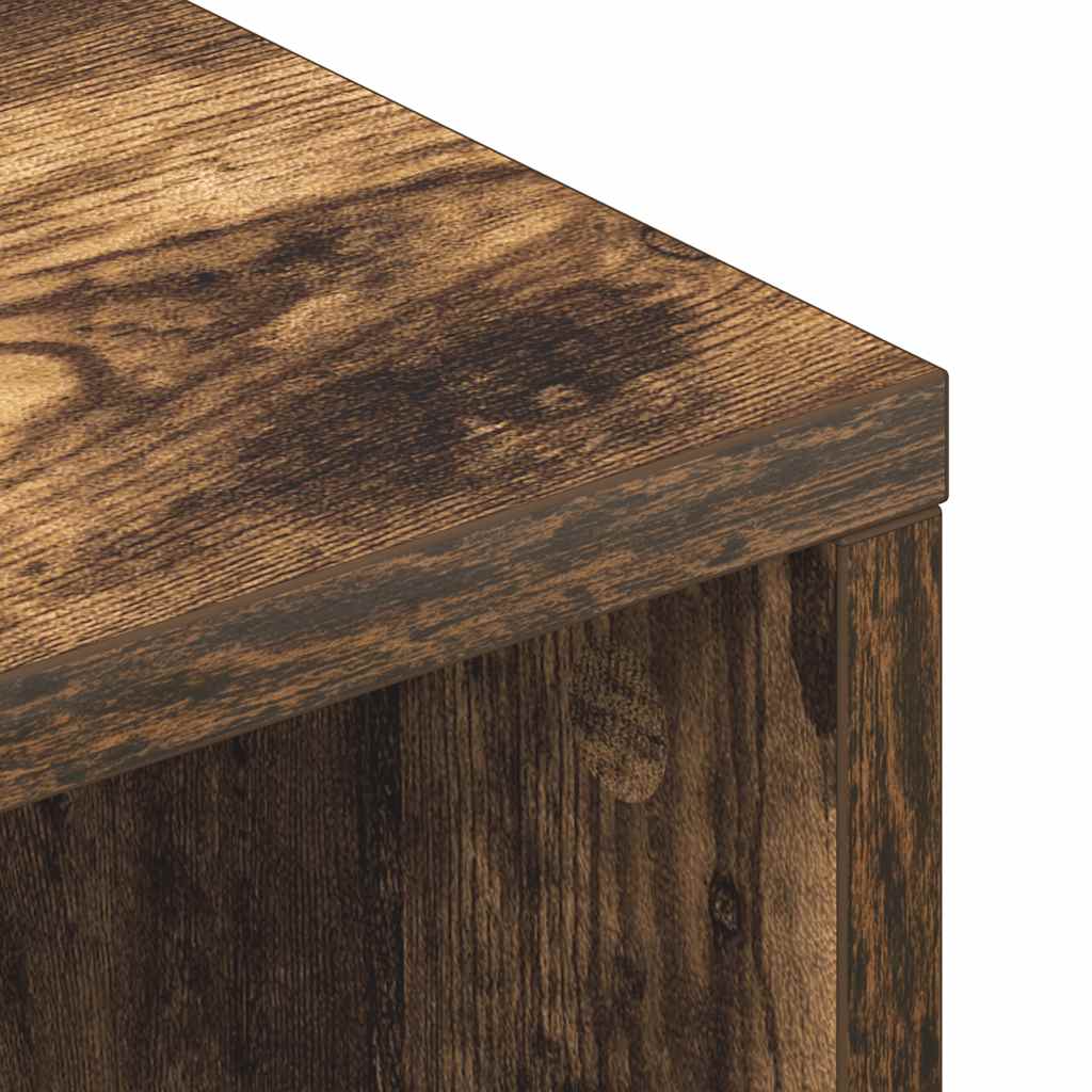 Meuble TV Chêne fumé 100x40x40 cm Bois d'ingénierie - XIOS