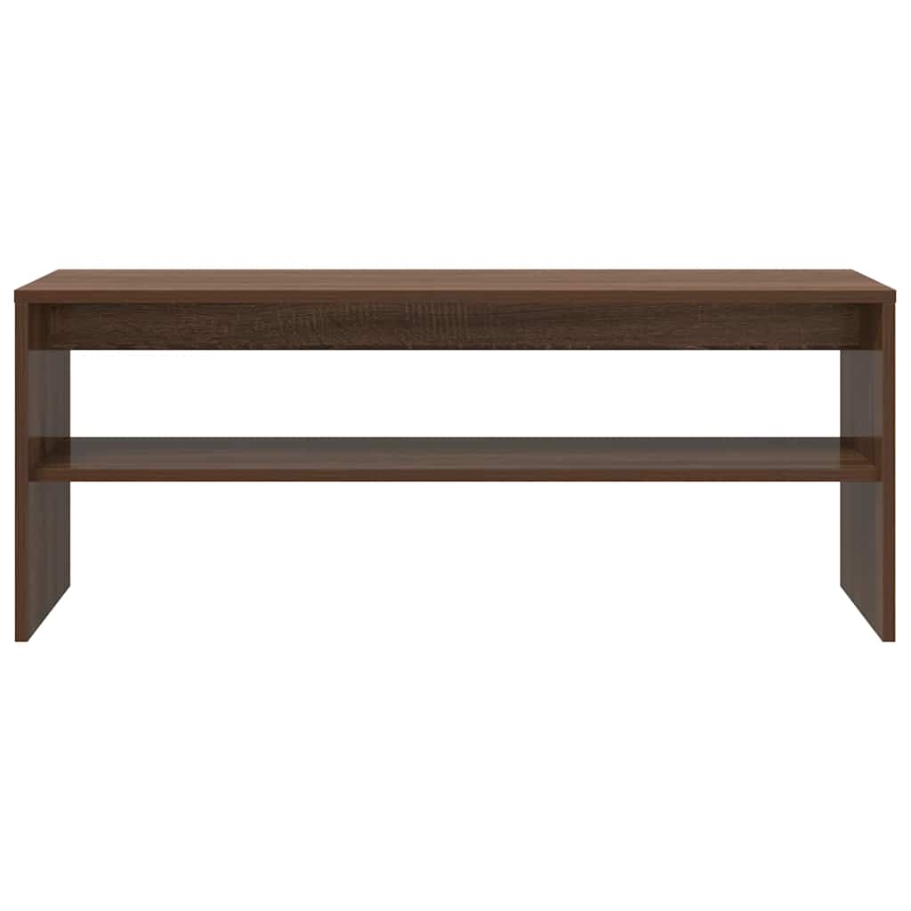Meuble TV Chêne marron 100x40x40 cm Bois d'ingénierie - XIOS