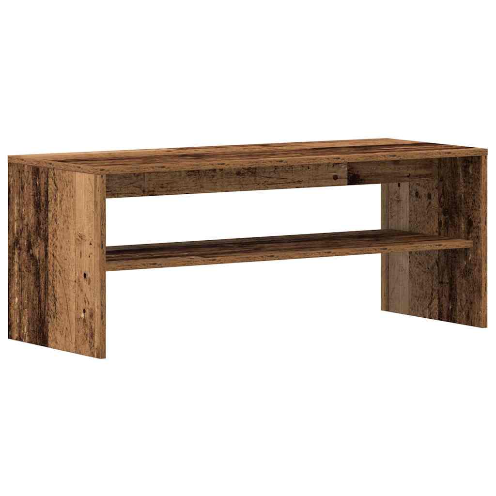 Meuble TV vieux bois 100x40x40 cm bois d'ingénierie - XIOS