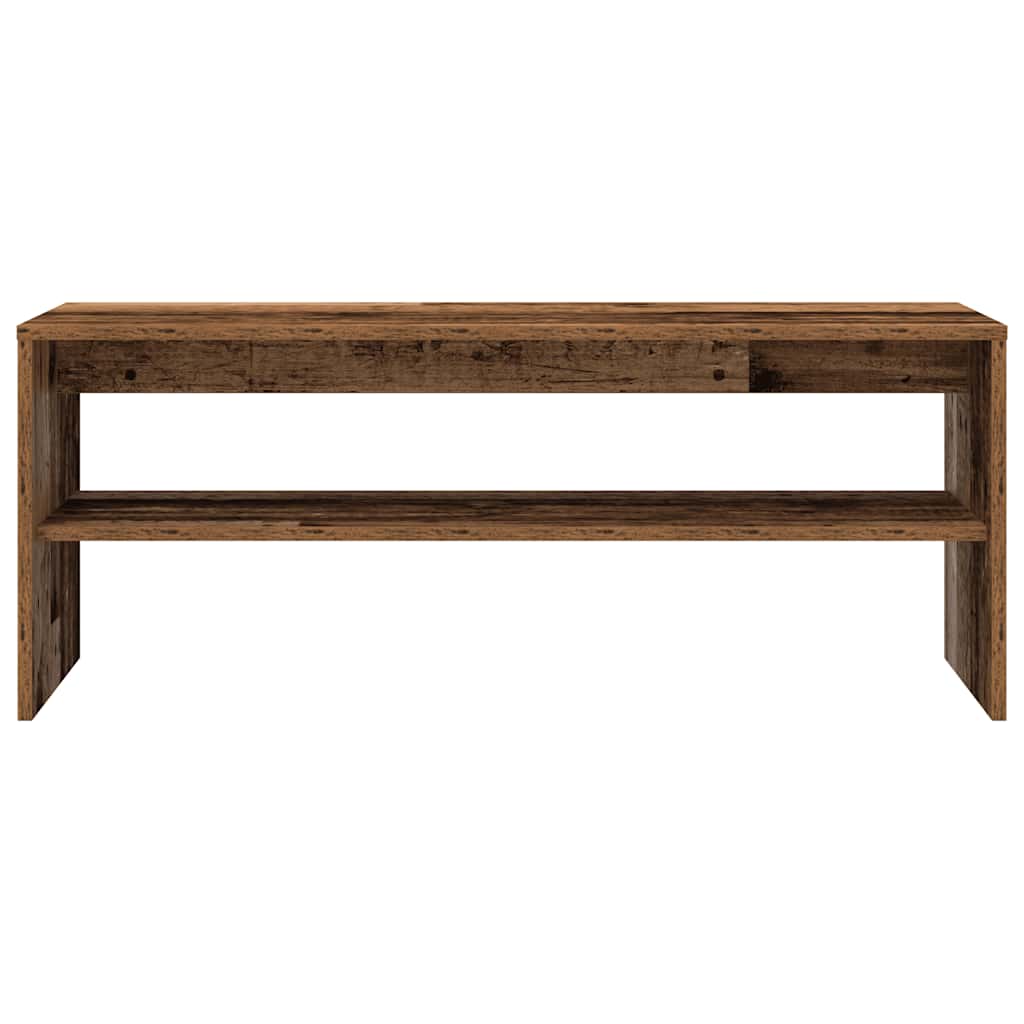 Meuble TV vieux bois 100x40x40 cm bois d'ingénierie - XIOS