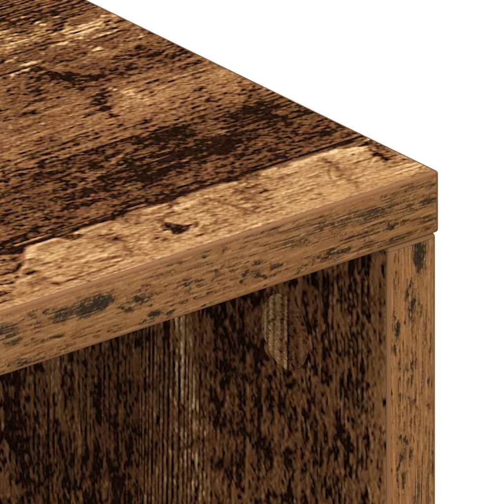 Meuble TV vieux bois 100x40x40 cm bois d'ingénierie - XIOS