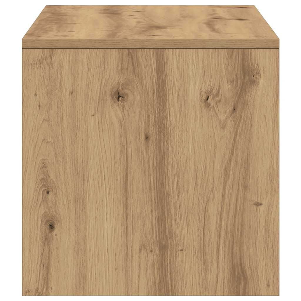 Meuble TV chêne artisanal 100x40x40 cm bois d'ingénierie - XIOS
