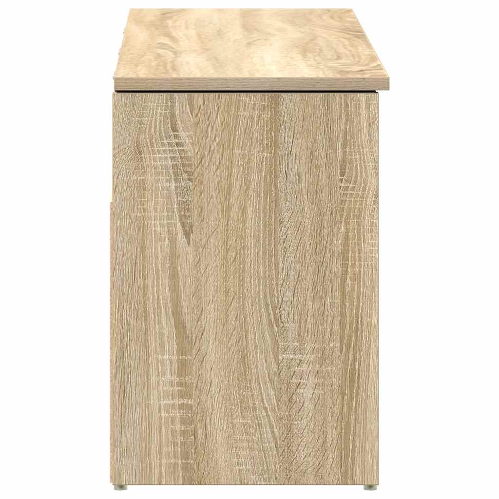 Banc à chaussures chêne sonoma 102x30,5x45 cm bois d'ingénierie - XIOS
