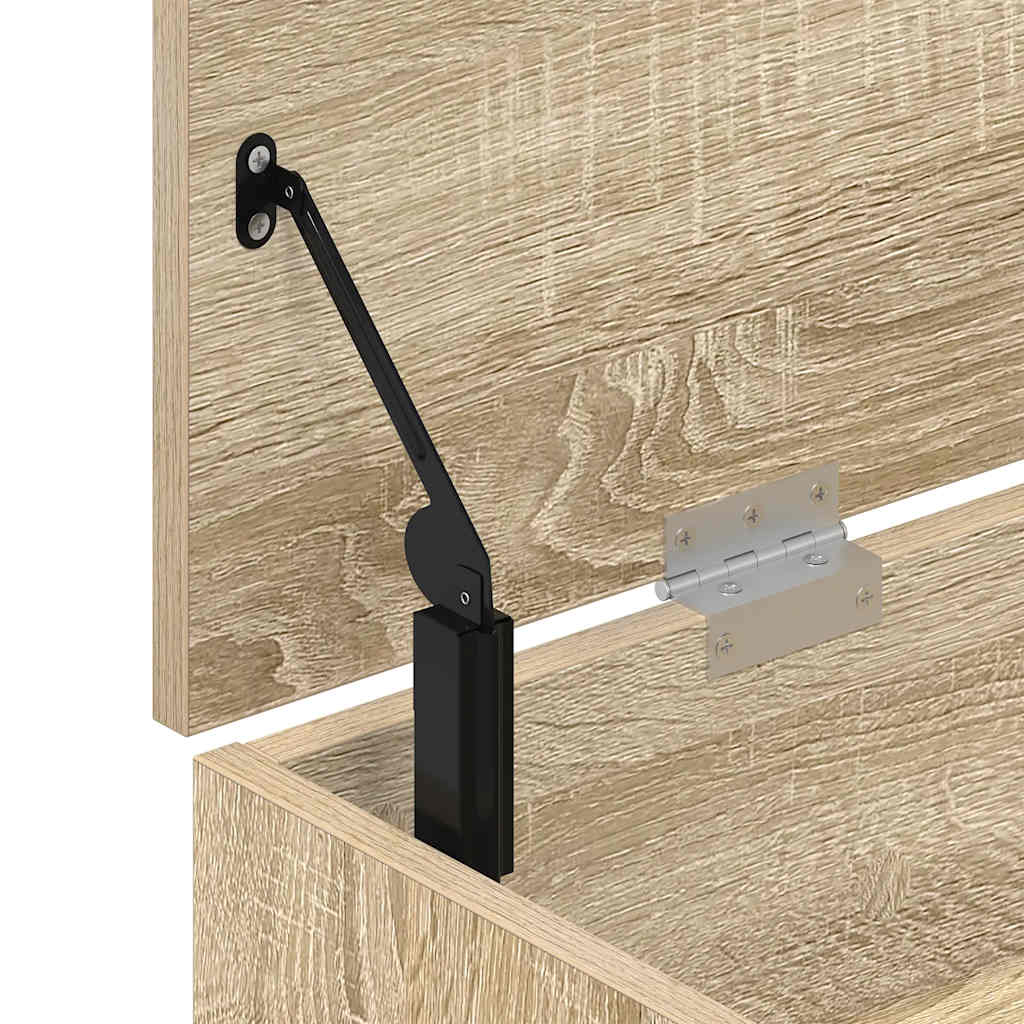 Banc à chaussures chêne sonoma 102x30,5x45 cm bois d'ingénierie - XIOS
