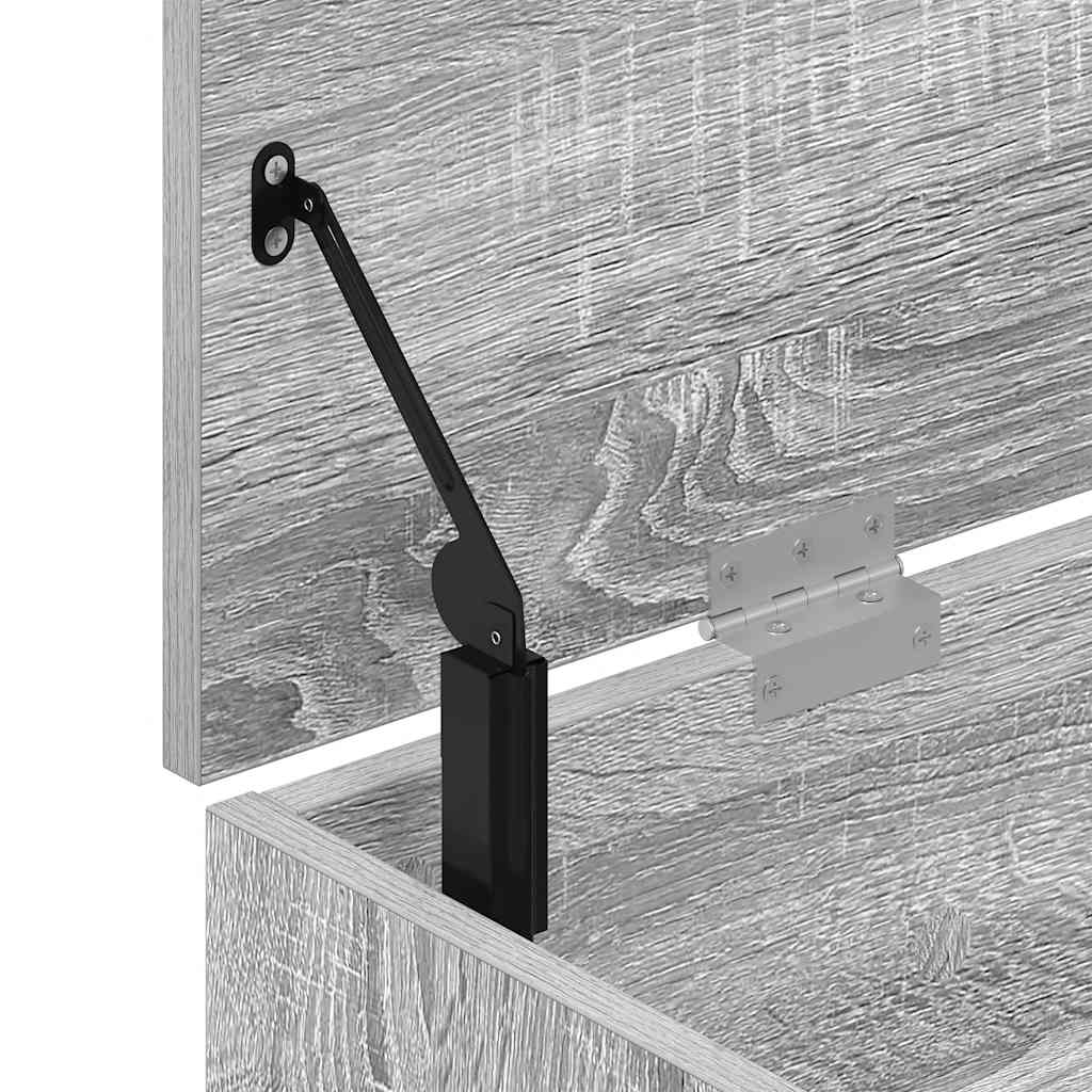 Banc à chaussures sonoma gris 102x30,5x45 cm bois d'ingénierie - XIOS