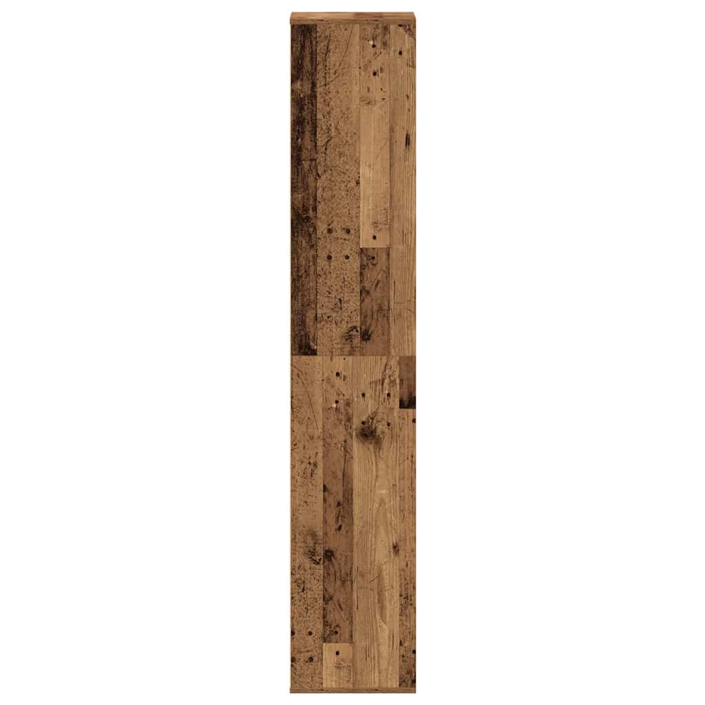 Armoire à chaussures vieux bois 54x34x183 cm bois ingénierie - XIOS