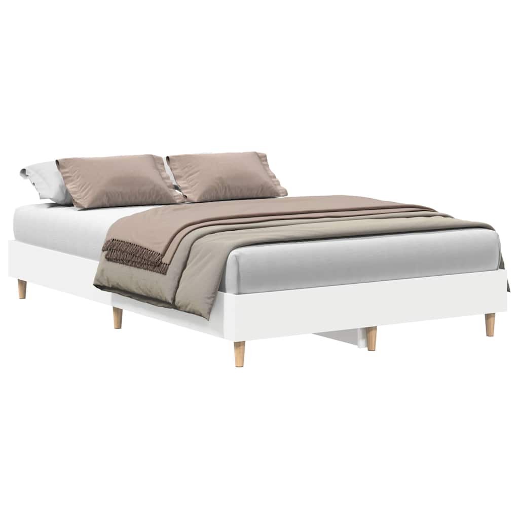 Cadre de lit sans matelas blanc 120x200 cm bois ingénierie - XIOS