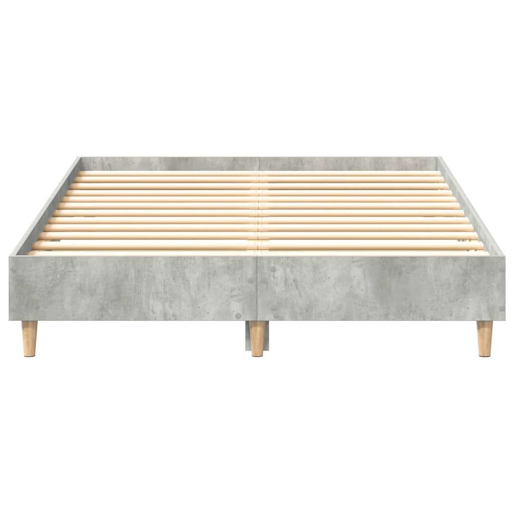 Cadre de lit sans matelas gris béton 120x200 cm bois ingénierie - XIOS