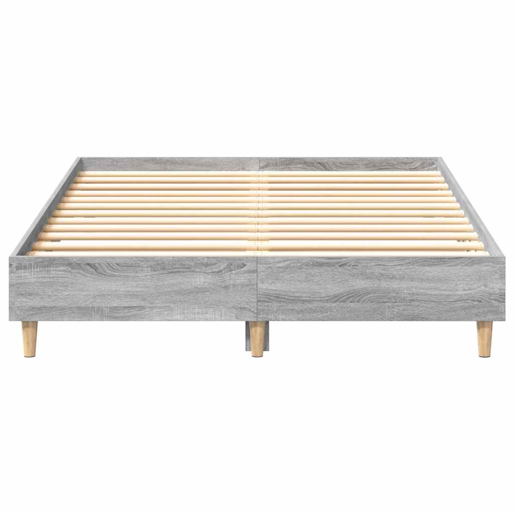 Cadre de lit sans matelas sonoma gris 120x200cm bois ingénierie - XIOS
